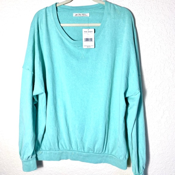 FOR NANETTE ONLY! NWT Free People Vintage Wash Dolman Sleeve Top with Flaws. M - Picture 8 of 14